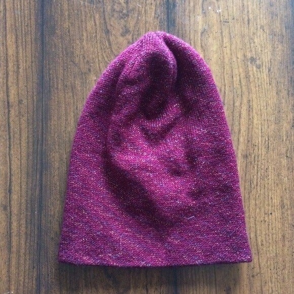 Unique Glitter Bordeaux Beanie - Picture 1 of 3